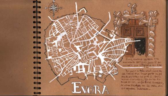 Portugal - Evora Map lo